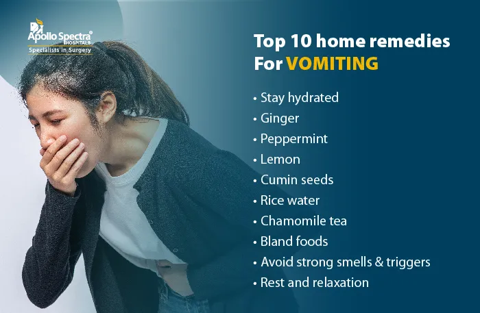 Top 10 des remèdes maison contre les vomissements