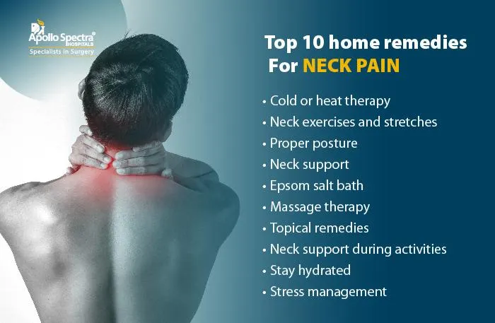 गर्दन के दर्द के लिए शीर्ष 10 घरेलू उपचार