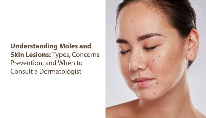 Understanding Moles and Skin Lesions: Types, Concerns, Prevention, and When to Consult a Dermatologist